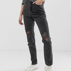 NWT Noisy May distressed mom Jean